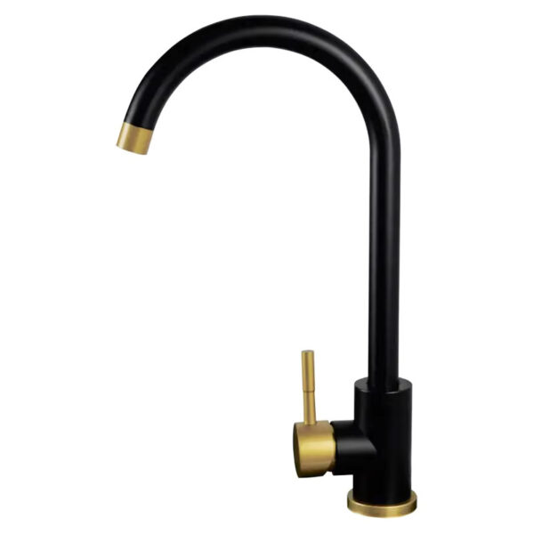 Kitchen Mixer Tap – Black & Gold