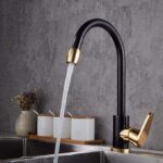 Kitchen Mixer Tap – Black & Gold