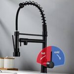 Kitchen Mixer Pullout Spring Tap – Black
