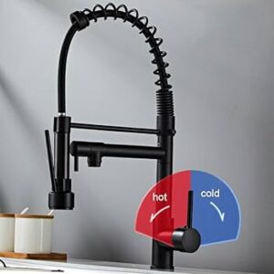 Kitchen Mixer Pullout Spring Tap – Black