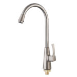 Brushed Stainless Steel Kitchen Sink Tap – One Way