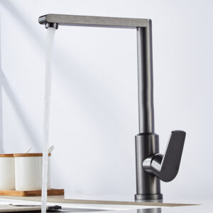 Modern Gunmetal Kitchen Mixer Tap – Aluminium