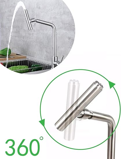 Modern Kitchen Sink Mixer Tap with Rotating 360 Degree Spout
