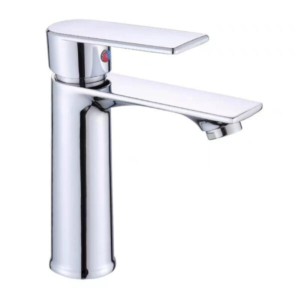 Modern Single Handle Chrome Basin Mixer Tap