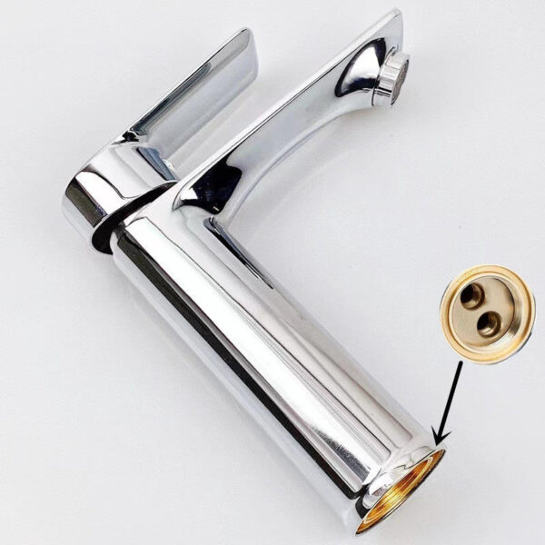 Modern Single Handle Chrome Basin Mixer Tap