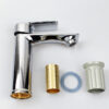 Modern Single Handle Chrome Basin Mixer Tap