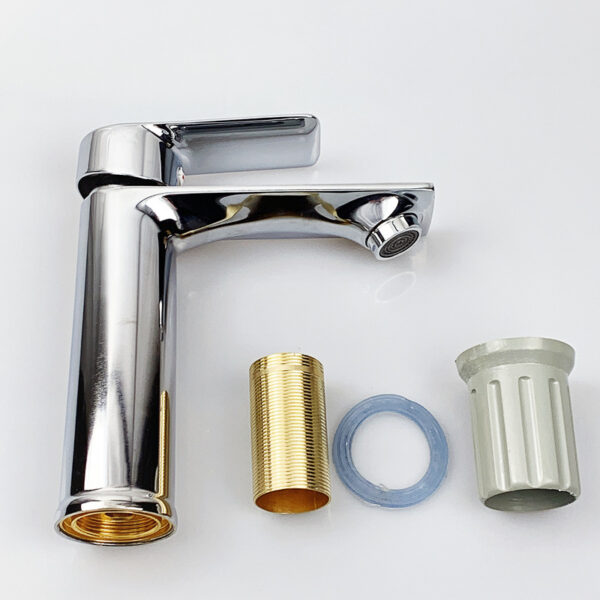 Modern Single Handle Chrome Basin Mixer Tap
