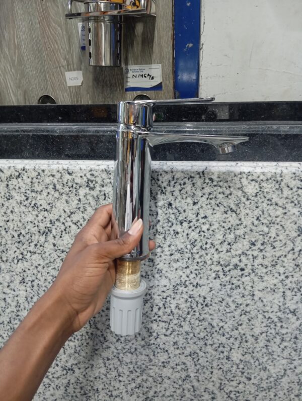 Modern Single Handle Chrome Basin Mixer Tap