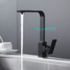 Modern Single Handle Kitchen Hot & Cold Tap — Matte Black 11 Modern Single Handle Kitchen Hot & Cold Tap — Matte Black