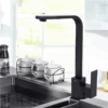 Modern Single Handle Kitchen Hot & Cold Tap — Matte Black 12 Modern Single Handle Kitchen Hot & Cold Tap — Matte Black