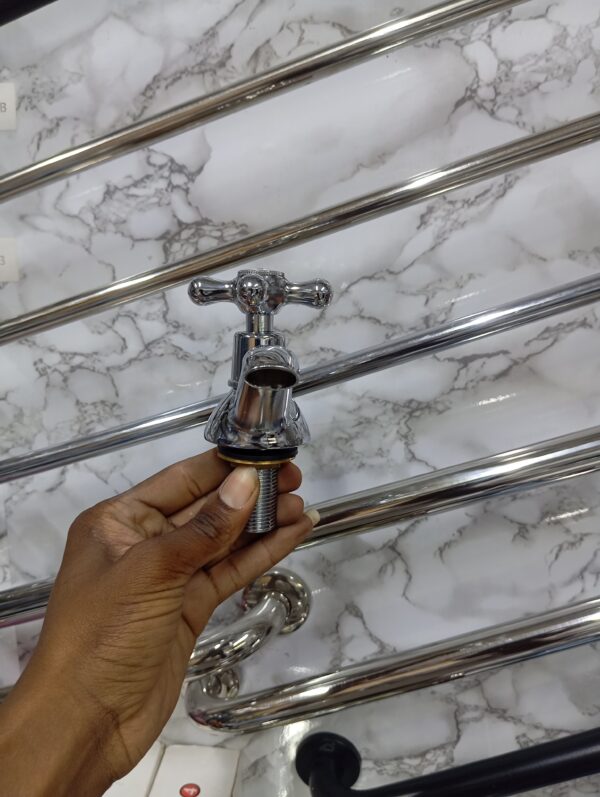 Pillar Basin Tap — Single Cold Water, Chrome Finish