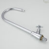 Silver Laboratory Tap with Swivel Nozzle – Bench Mounted
