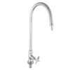 Silver Laboratory Tap with Swivel Nozzle – Bench Mounted