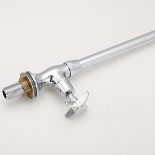 Silver Laboratory Tap with Swivel Nozzle – Bench Mounted