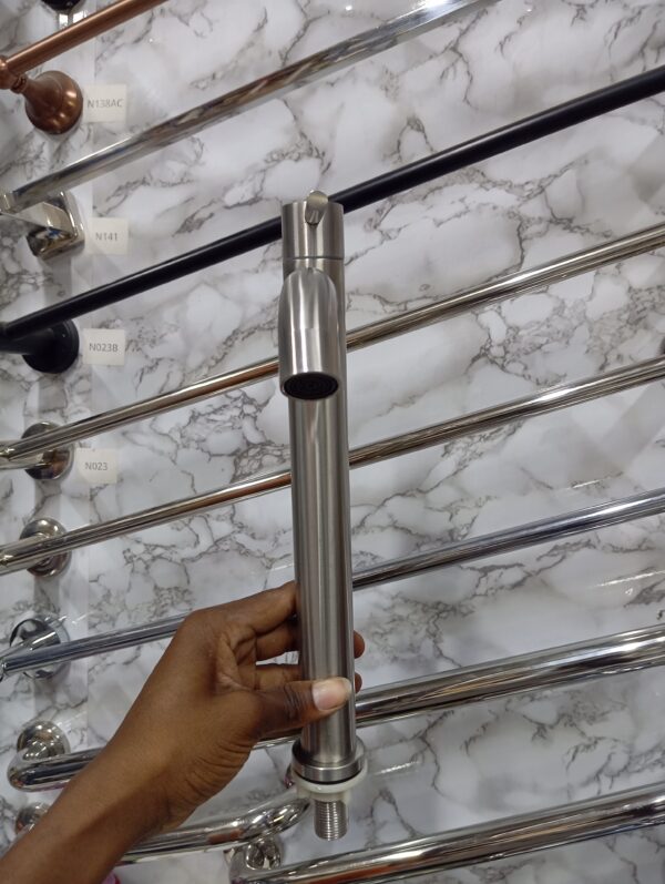 Tall Stainless Steel Cold Water Basin Tap — Countertop Vessel Type 10 (2) Tall Stainless Steel Cold Water Basin Tap — Countertop Vessel Type