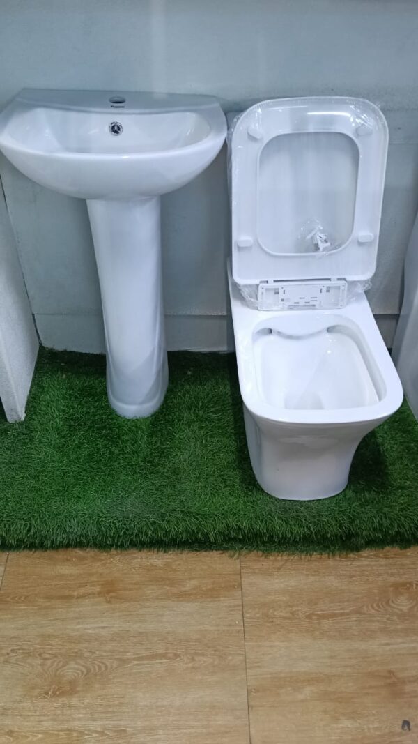 Frencia Close Couple BO2000071 Floor Mounted WC Complete Set with Hand Wash Basin