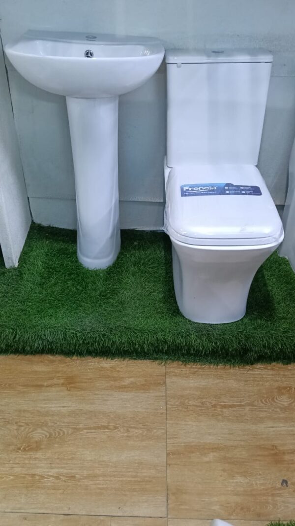 Frencia Close Couple BO2000071 Floor Mounted WC Complete Set with Hand Wash Basin