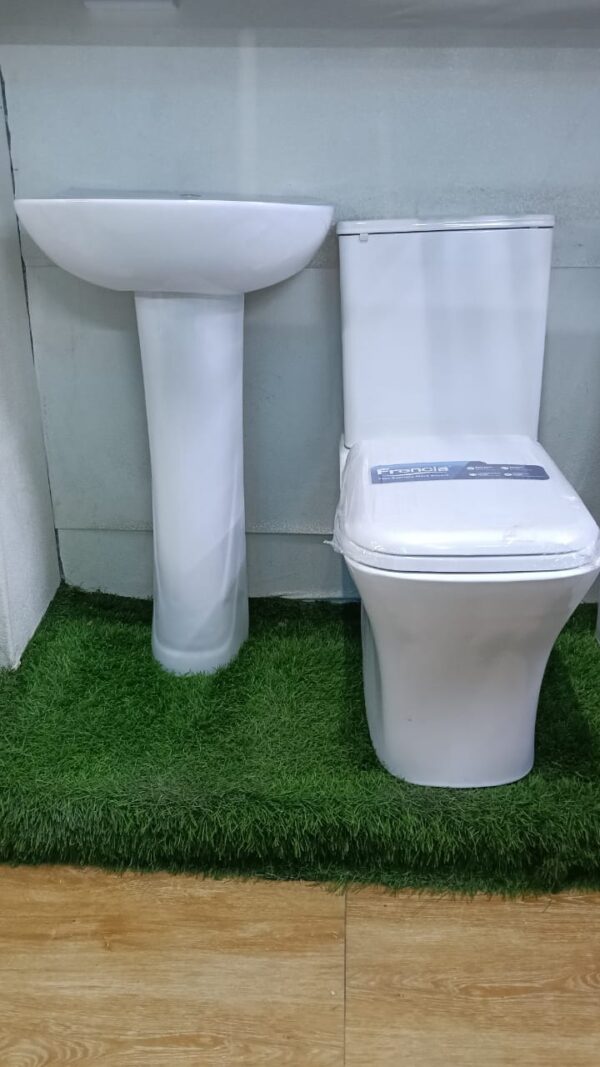 Frencia Close Couple BO2000071 Floor Mounted WC Complete Set with Hand Wash Basin