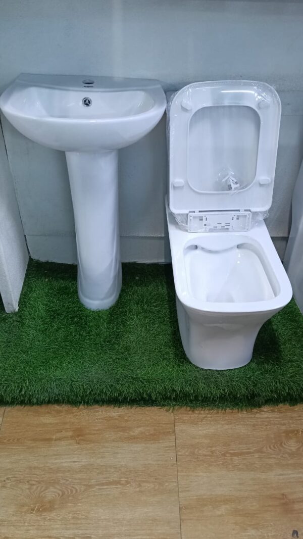 Frencia Close Couple BO2000071 Floor Mounted WC Complete Set with Hand Wash Basin