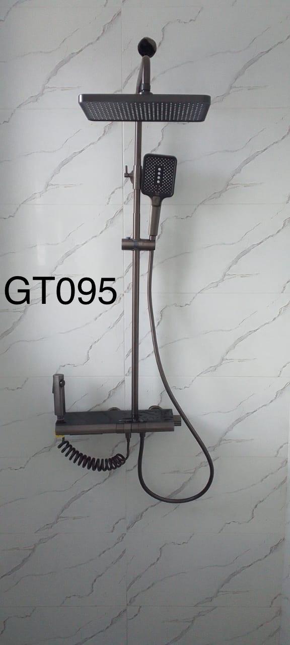 10 Gunmetal Grey Smart Piano-Key Shower Station