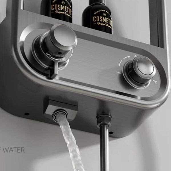 10(6) Gunmetal Grey Digital Mist & Rainfall Smart Shower Station