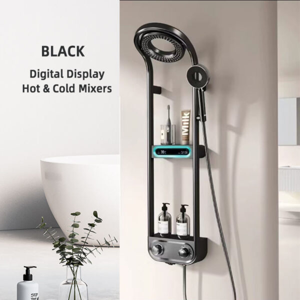 10(7) Gunmetal Grey Digital Mist & Rainfall Smart Shower Station