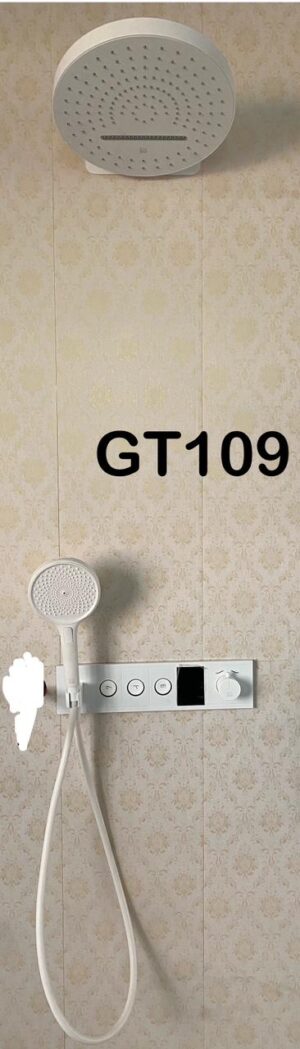 Pearl White Concealed Digital Smart Shower System