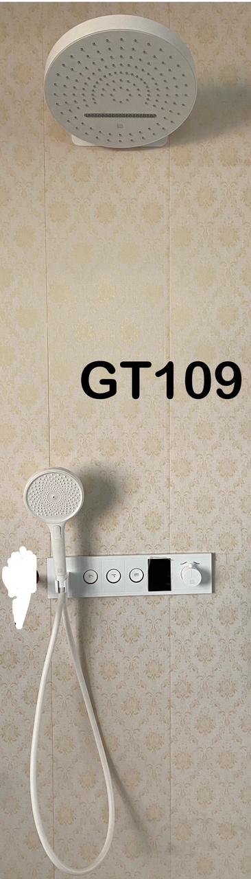 Pearl White Concealed Digital Smart Shower System