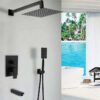 Gunmetal Grey Concealed Rainfall Shower System