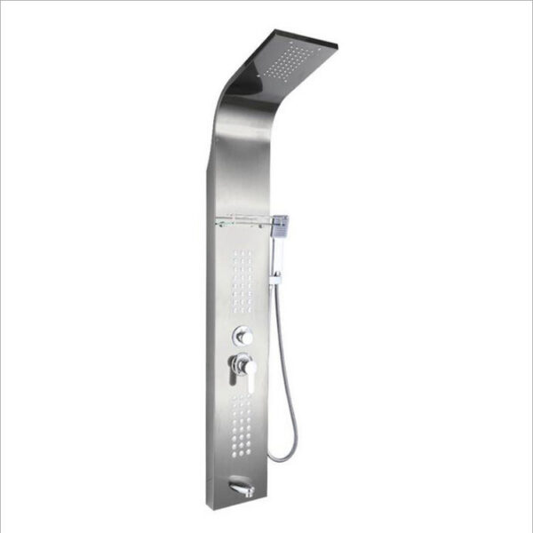 17(1) Brushed Nickel Rainfall & Waterfall Shower Panel System