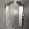 17(10) Brushed Nickel Rainfall & Waterfall Shower Panel System