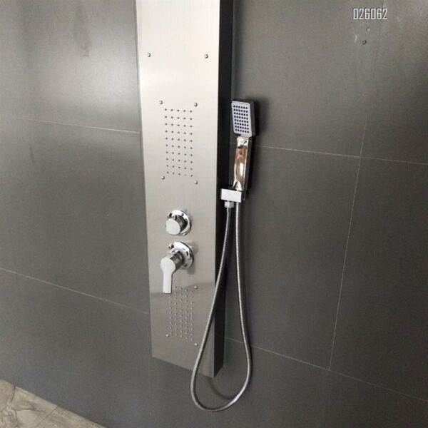 17(9) Brushed Nickel Rainfall & Waterfall Shower Panel System