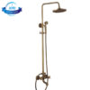 Antique Brass Traditional Rainfall Shower System