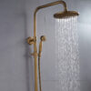 Antique Brass Traditional Rainfall Shower System