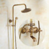 Antique Brass Traditional Rainfall Shower System