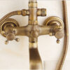 Antique Brass Traditional Rainfall Shower System