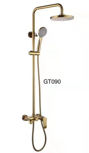 23 Gold Contemporary Rainfall Shower System