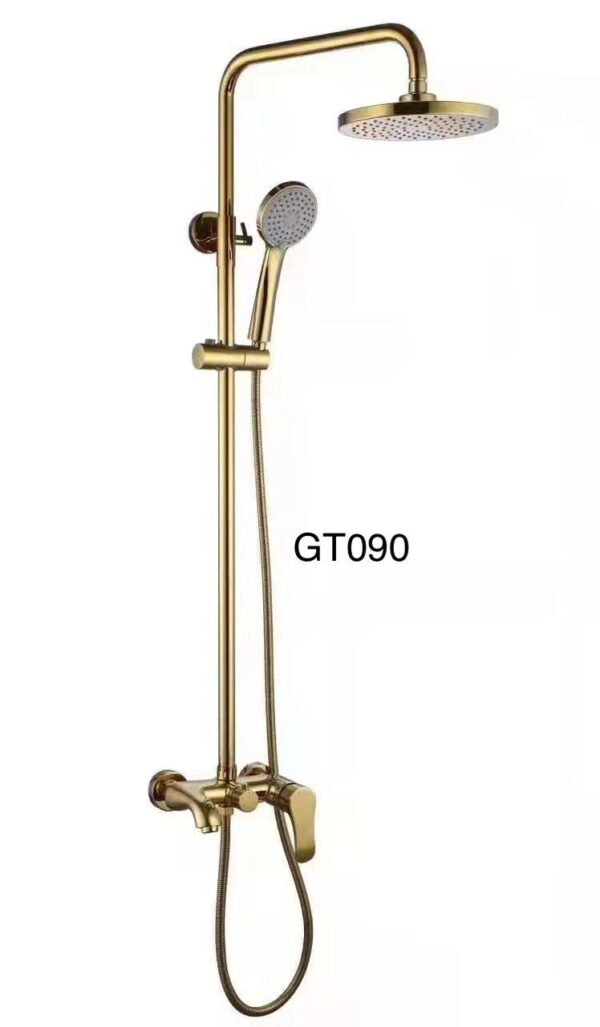 23 Gold Contemporary Rainfall Shower System