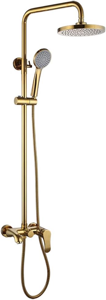 23(1) Gold Contemporary Rainfall Shower System