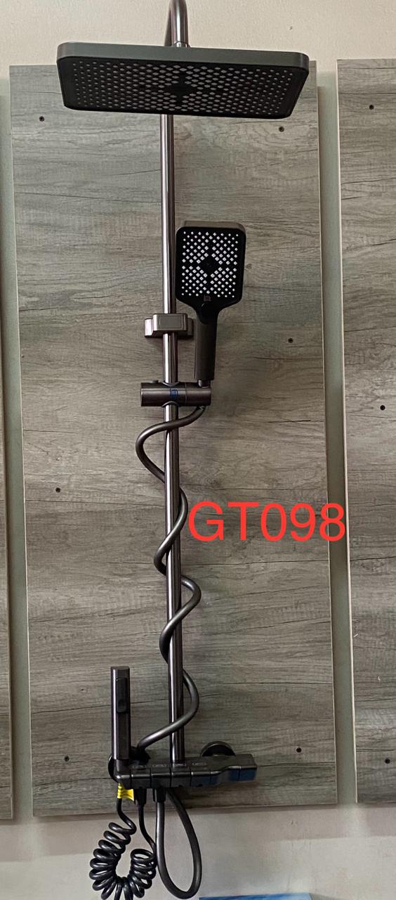 Gunmetal Grey Smart Piano-Key Shower System