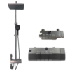 Gunmetal Grey Smart Piano-Key Shower System