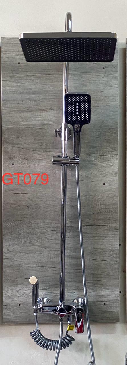 25 Silver & Black Digital Mist & Rainfall Smart Shower Station