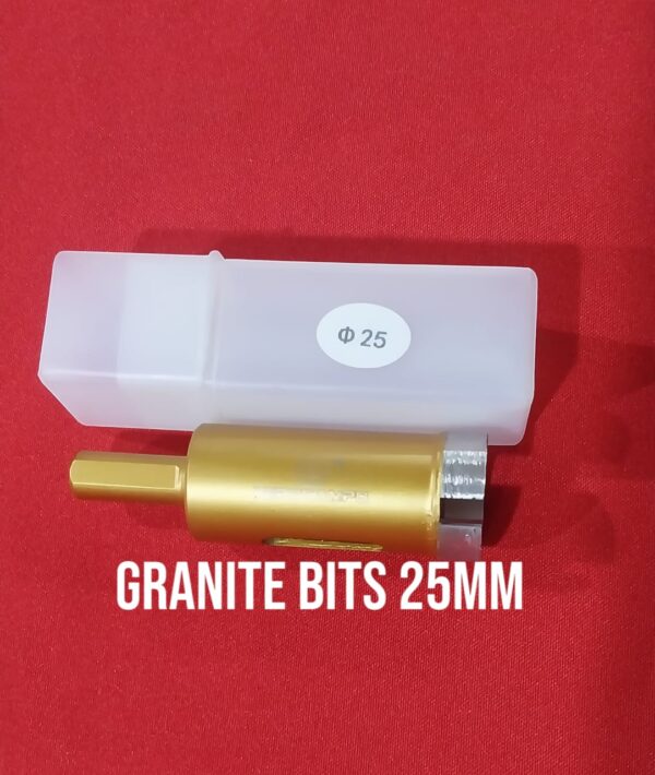 25mm Diamond Core Bit | Heavy-Duty Granite and Natural Stone Hole Saw