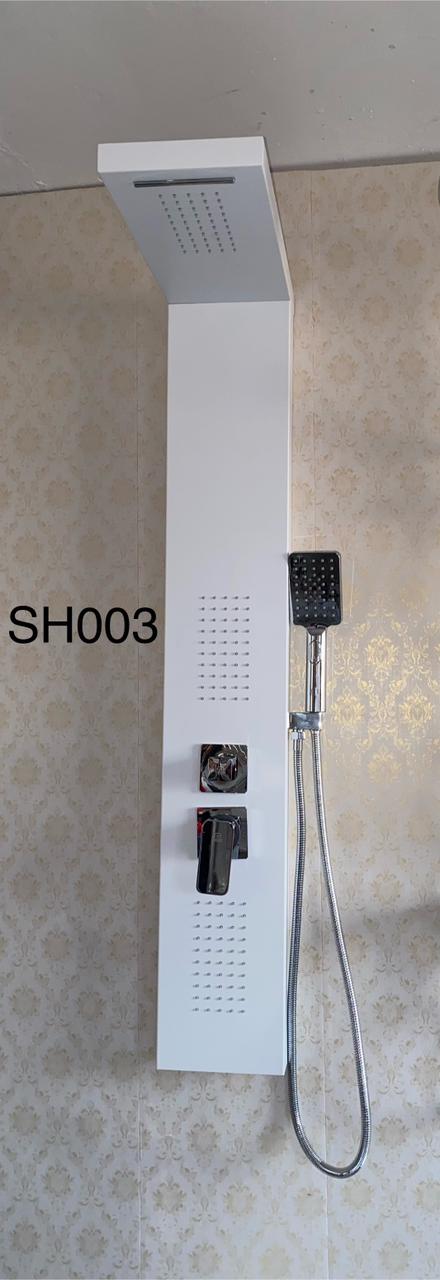 26 Matte White Multi-Function Shower Panel