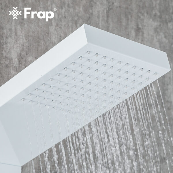 26(1) Matte White Multi-Function Shower Panel