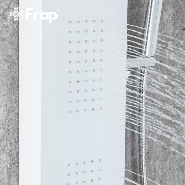 26(2) Matte White Multi-Function Shower Panel