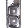 Rectangular Double Bowl with Side Bin Stainless Steel Sink (Drainage Kit Included)A heavy-duty rectangular kitchen sink featuring two large identical washing basins, an integrated Side Bin for specialized soaking, and a complete professional drainage installation kit.