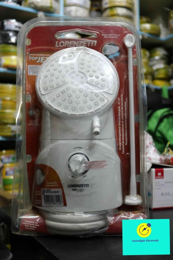 Lorenzetti TopJet Electronic Shower Head | Large Spreader with Extended Control Rod