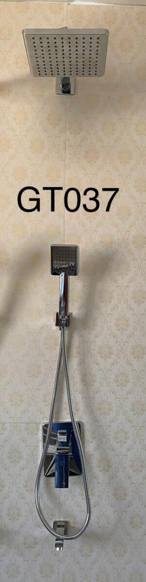 8 Mirror-Chrome Concealed Rainfall Shower System