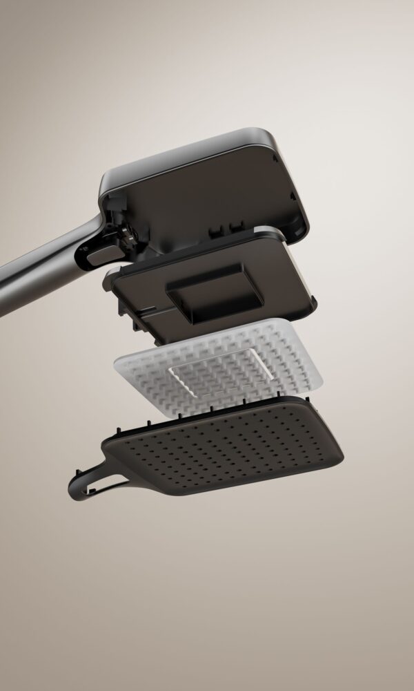 9(3) Gunmetal Grey Smart Rainfall Shower System